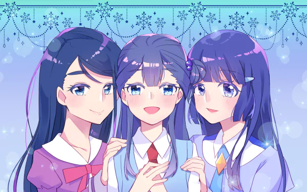 Saaya Yakushiji Karen Minazuki Reika Aoki Anime Pretty Cure! HD Desktop Wallpaper | Background Image