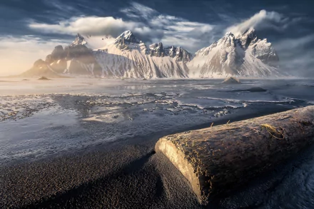 Vestrahorn Mountain nature mountain Iceland Vestrahorn HD Desktop Wallpaper | Background Image