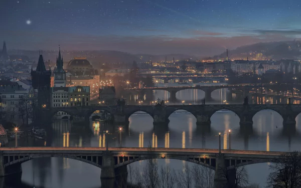 bridge city man made Prague HD Desktop Wallpaper | Background Image