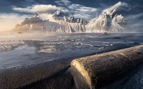 Vestrahorn Mountain nature mountain Iceland Vestrahorn HD Desktop Wallpaper | Background Image