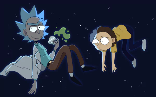  Rick and Morty in the space