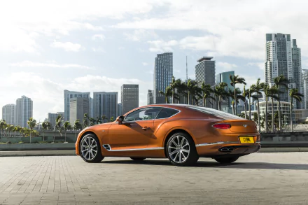 orange car car Bentley Bentley Continental vehicle Bentley Continental GT HD Desktop Wallpaper | Background Image