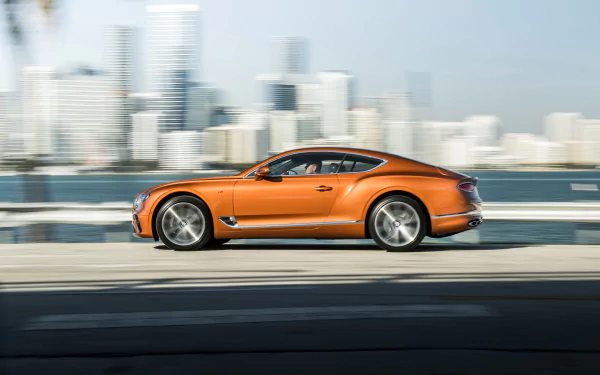 orange car car Bentley Bentley Continental vehicle Bentley Continental GT HD Desktop Wallpaper | Background Image